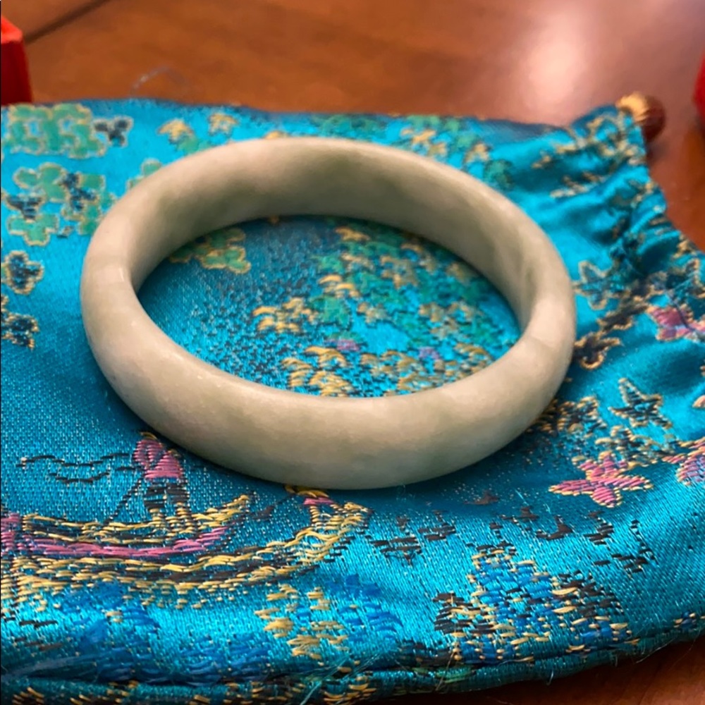White green Asia jade,bangle elegant flash sale